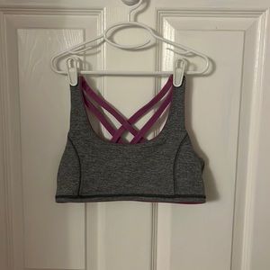 Ivivva sports bra, reversible pink and gray, Childs size 14